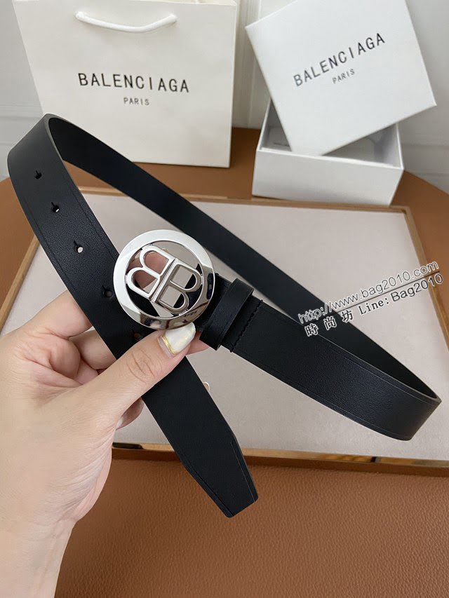 Balenciaga女士皮帶 巴黎世家雙面用牛皮腰帶  jjp1256